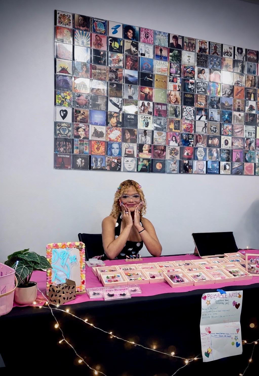 Jessie Pointe booth setup